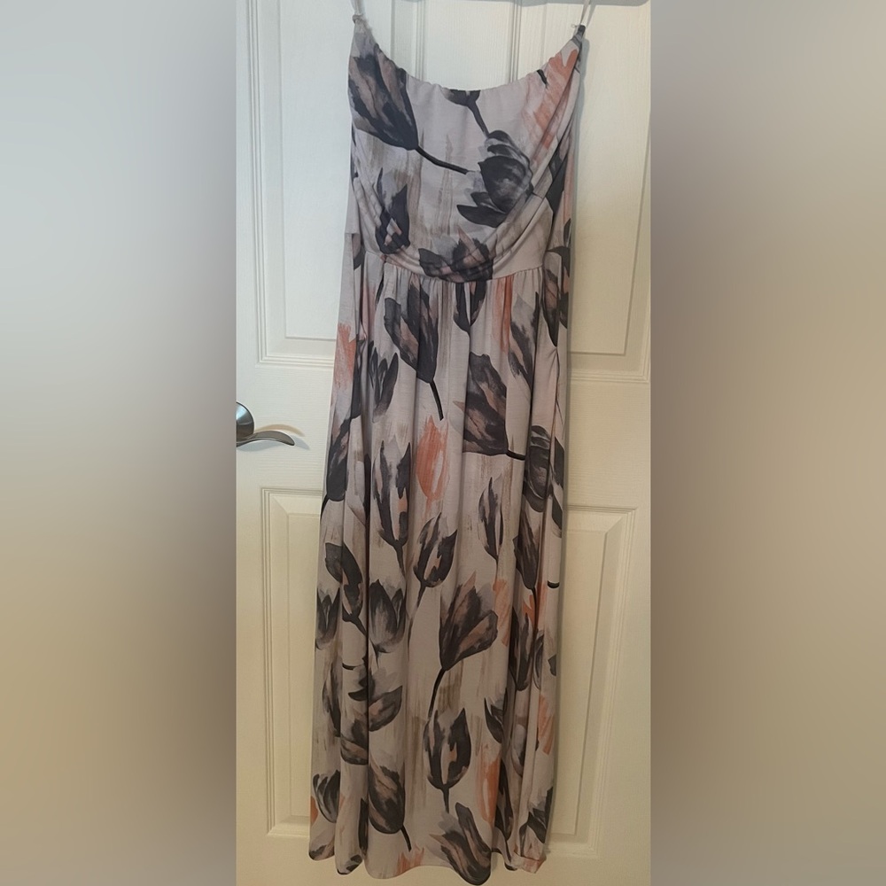 Strapless maxi dress